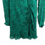 Parker Dress Size 4 Green Jaguar Silk Blend New Photo 3