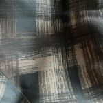 Nicole Farhi Black And Brown Plaid Silk Dress Size 6 Photo 2