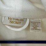 Victoria's Secret Size Medium / Large Vintage Gold Label Robe Long Quilted White Photo 2