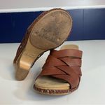 Dansko  Tory Brown Leather‎ Cut Out Silhouette Strappy Wedge Sandals Size 37 Photo 6