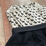 Maeve  Anthropologie Scottie Dog Strapless Romper Black White Size 6 Scotty Photo 6