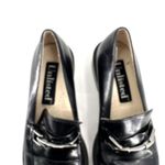 Unlisted Virginia Y2K  Women's Silver Metal Bit Loafers Black Size 6‎ Goth Preppy Photo 8