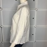 Rafaella  White 3/4 Sleeve Button Down Shirt Size 10 Photo 2