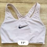 Nike  Dri Fit Swoosh Women’s Sz Small Blush Pink Non Padded Athletic Bra‎ Photo 7