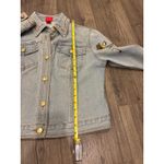 Vera Wang  Embroidered Denim Embroidered Jacket with Beading Floral Birds Vintage Photo 12