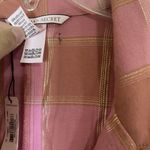 Victoria's Secret NEW!  Flannel Tie Romper Rose pink Plaid Pajama lounge Medium Photo 3