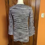 Roz & Ali Purple Marled Knit Bell Sleeve Sweater Tunic Photo 8