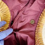 Old Navy ‎ Canvas Handbag Summer Wooden Handles Photo 4