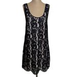 Aritzia  Wilfred Mini Dress Black Lace Sleeveless Tank New Photo 1