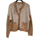 Madewell Colorblock Colburne Cardigan Color Heather Apricot Academia Old Money L Photo 3