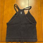 Free People  Black Ribbed Tank Top Photo 1