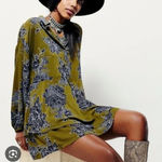 Free People  Shake It Mini Dress small‎ boho layered luxe relaxed effortless Photo 0