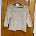 Moth Anthropologie Pastel Confetti Knit Sweater Raglan Crewneck Size Small Photo 0