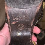 Decree  wood flower block Wedged heels Photo 5