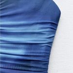 ZARA SHORT TULLE DRESS WITH PRINT BLUE MINI BODYCON - Size XS - Never Worn Photo 7