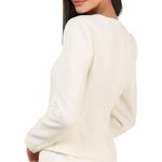 Lulus  Hulda Ivory Textured Button-Front Long Sleeve Blazer size Medium NWT Photo 1