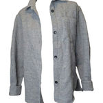 Isabel Marant  Gray Wool Shacket Button-Up Shirt Quiet Luxury Designer Size 10 Photo 0