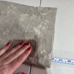 Tahari  Women’s Floral Embroidered Ankle Pants Beige Size 10‎ Nylon Rayon Hi rise Photo 11