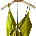 Wild Fable Women's Green Ring Front Cut Out One Piece Swimsuit - Small - NWT Photo 2