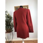 Harve Bernard Women Jacket 8 Clueless Preppy Office Siren One Button 100% Wool Red Photo 2