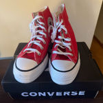 Converse Red Platform  Sneakers Photo 0