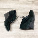 Etienne Aigner  Camelot Zita Wedge Ankle Bootie 8 Black Photo 1