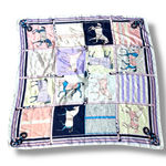 Western Style Horses Silk feel Scarf Pink Photo 1