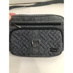 LUG Carousel 3 Convertible Crossbody Bag grey quilted purse travel airplane bag Gray Photo 3