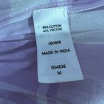 Main Strip Smocked upper bodice linen type woven material large print gingham plaid Photo 7