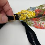 Victoria's Secret Dream Angels Yellow And Pink Floral Garter Belt Size XS. NEW Photo 2