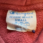 Champion Vintage 1980’s Reverse Weave Women's Hoodie, Small, Pink Rose Photo 2