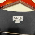 Alice by Temperley black mini romper embroidered floral shoulders sz US 4 Photo 2