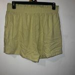 NWT Automet Linen/Rayon Women's Kiwi Green Shorts Paperbag Waist Size XL Photo 5