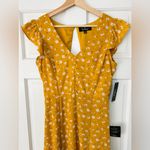 Lulus NEW! Lulu’s Fresh Picked Mustard Yellow Floral Backless Maxi Dress Size M NWT Photo 4