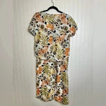 Tahari  Linen Botanical Short Sleeve Top Wide Leg Pant Set Top Med Pants XL C48 Photo 2