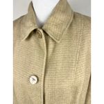Ralph Lauren Black Label Silk Linen Blend Coat — Size 10 Gold Photo 7