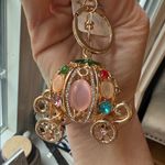 Gold rhinestone gem, crystal pumpkin bag, charm Photo 0