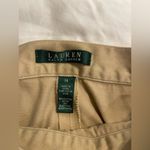 Lauren Ralph Lauren khaki pants. Side zip and button closure. Front slant pocket Size 14 Photo 3