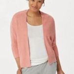 Barefoot Dreams  Coral Pink CozyChic Lite Ribbed Shrug Loungewear Cardigan S/M Photo 1