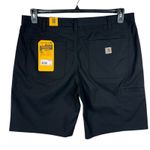 Carhartt SZ 18 Canvas Work Shorts Rugged Flex Loose Fit Pockets High-Rise Black Photo 3