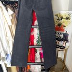 New EB Denim Black Low Rise Lace Up Wide Leg Jeans Women Size 26 Made USA Photo 10