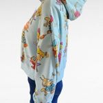 Nickelodeon Rugrats Blue Graphic Cropped Fleece Hooded Sweatshirt Size Medium Photo 2