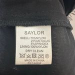 Saylor NWT  Hilaria One Shoulder Midi Dress Feather Trim Emerald Black Size XS Photo 6