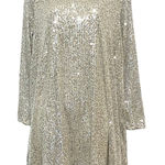Melrose and Market  Long Sleeve Sequin Minidress XL NYE Party Glam Elegant Bling Photo 0