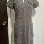 ZADIG & VOLTAIRE Women's Denim Button Down Dress Khaki Green Size 38 Medium Photo 0