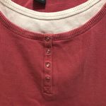 Van Heusen Women’s size medium pink and white layered tank top Photo 1