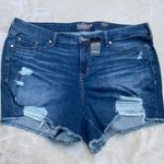 Torrid  Skinny Short Shorts - Light Wash with Destruction Photo 0