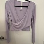 Lululemon  Wrap-Front Ribbed Long-Sleeve Top Photo 1