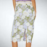 Current Air Size S Anthropologie  Floral Crochet Pencil Skirt Photo 3