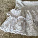 Aritzia Sunday best  boho coquette smocked mini ruffle skirt size small Photo 2